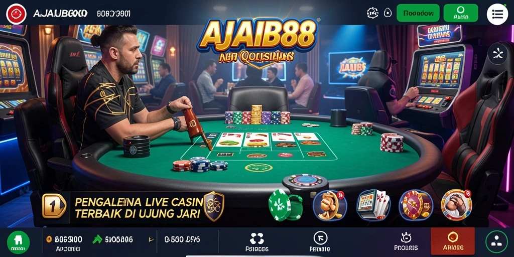 Screenshot AJAIB88 menampilkan aksi mendebarkan di permainan Live Casino.