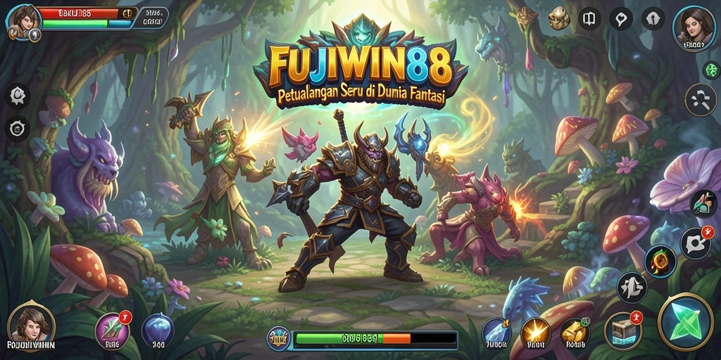 Tangkapan layar menunjukkan aksi mendebarkan dalam FUJIWIN88.