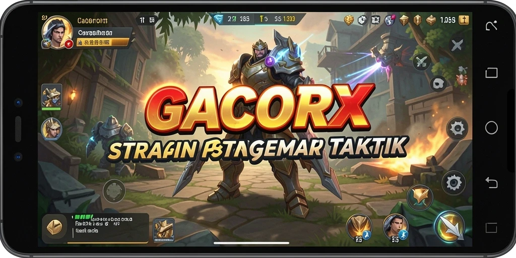 Tampilan gameplay GACORX yang penuh strategi dan taktik.