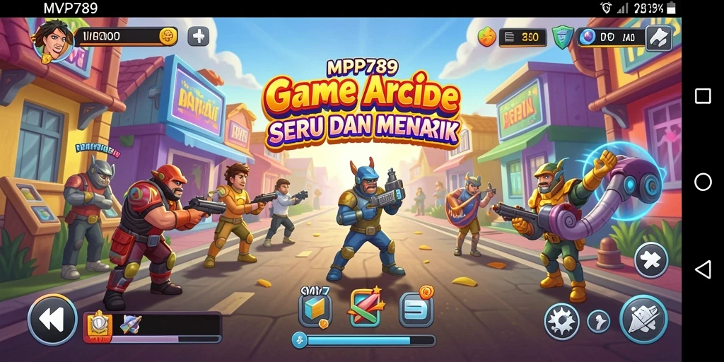 Tampilan gameplay seru dari MVP789 dengan tantangan Arcade yang menarik.