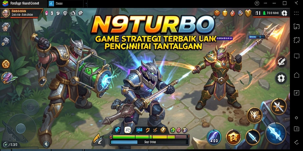 Tampilan menakjubkan dari pertempuran strategi intens di N9TURBO.