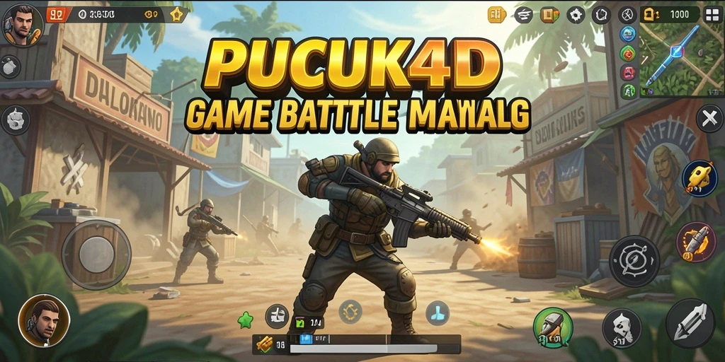 Tampilan gameplay menarik dari PUCUK4D dalam pertempuran Battle Royale.