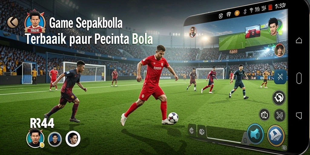 Gameplay mendebarkan sepakbola dengan grafis menawan di RR44.