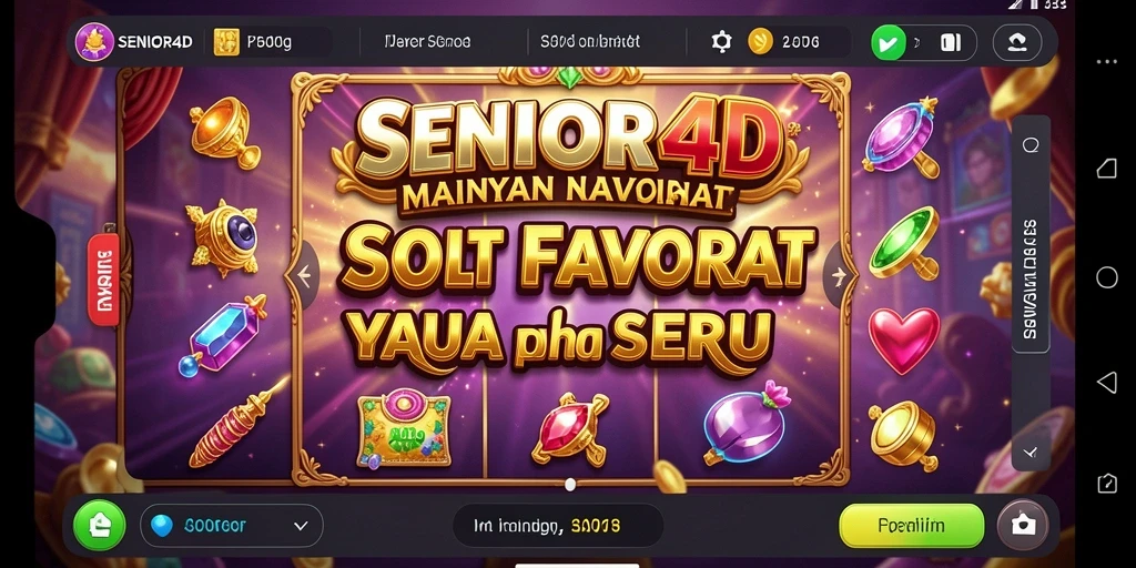 Gameplay menarik SENIOR4D dengan tampilan slot yang interaktif.