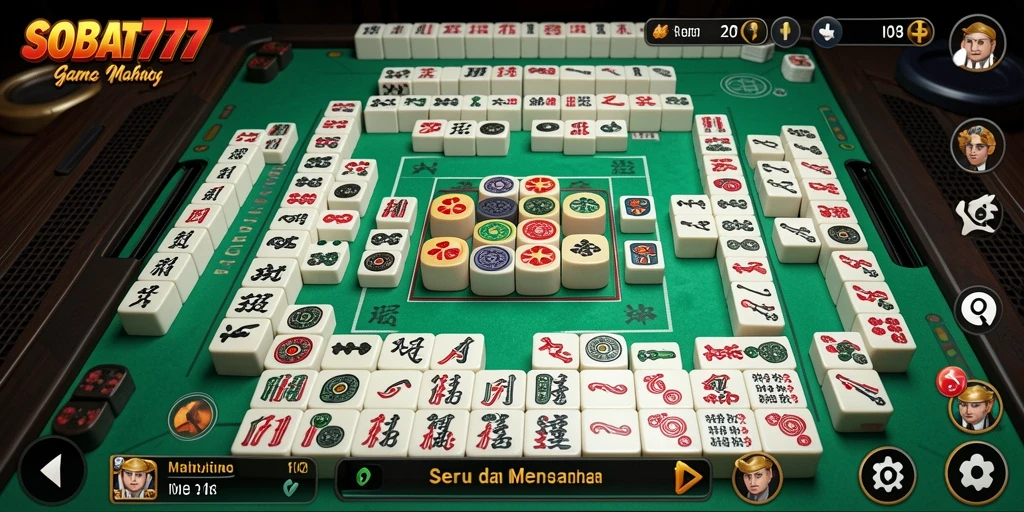 Screenshot SOBAT777 menampilkan permainan Mahjong yang menarik dan penuh tantangan.